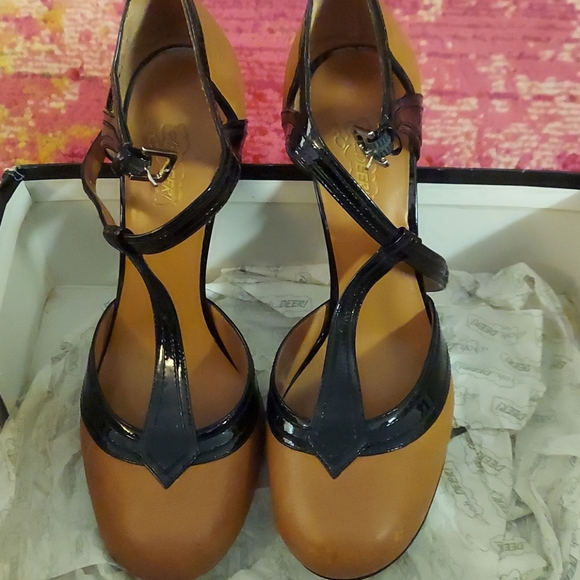 Oh...Deer Mary Jane black patent-leather & tan - Picture 5 of 9